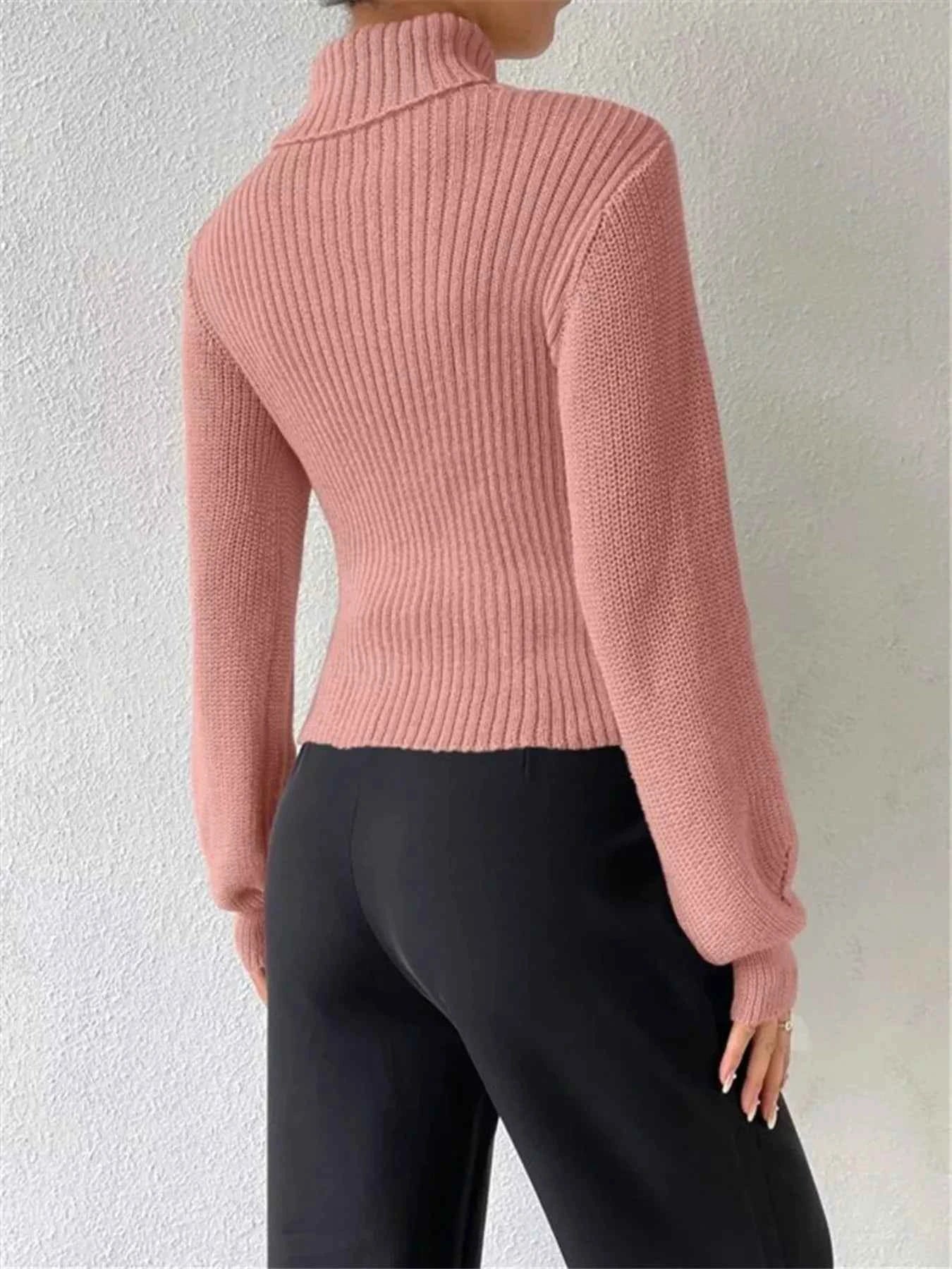 Cutout Front Turtleneck Long Sleeve Sweater ea148c7174e8456e94ca55d296ad5747-Max-Origin