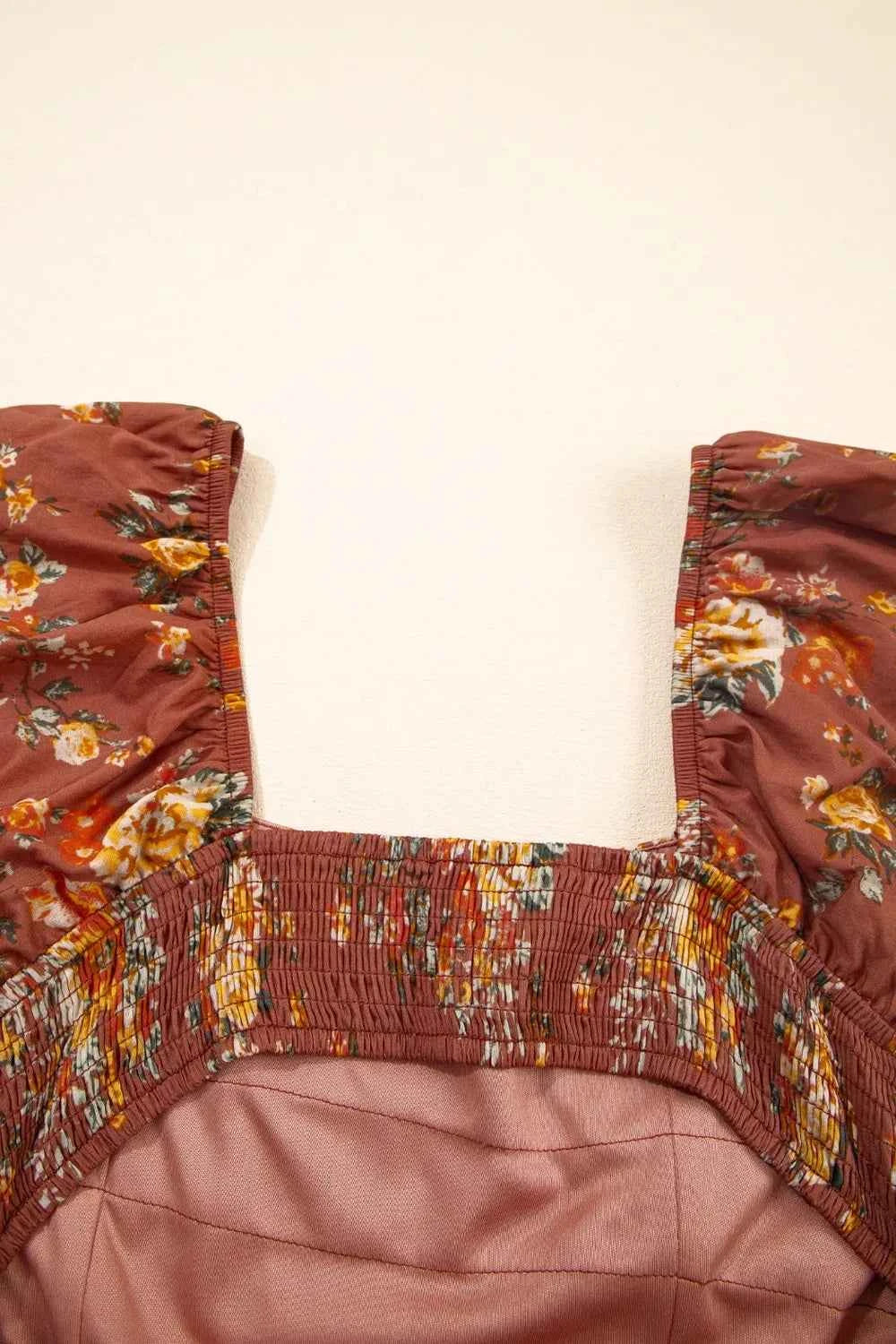 Floral Puff Sleeve Square Neck Knot Open Back Mini Dress ea3b0c7e-fd66-4dc2-86a8-103922e85ed8-Max-Origin