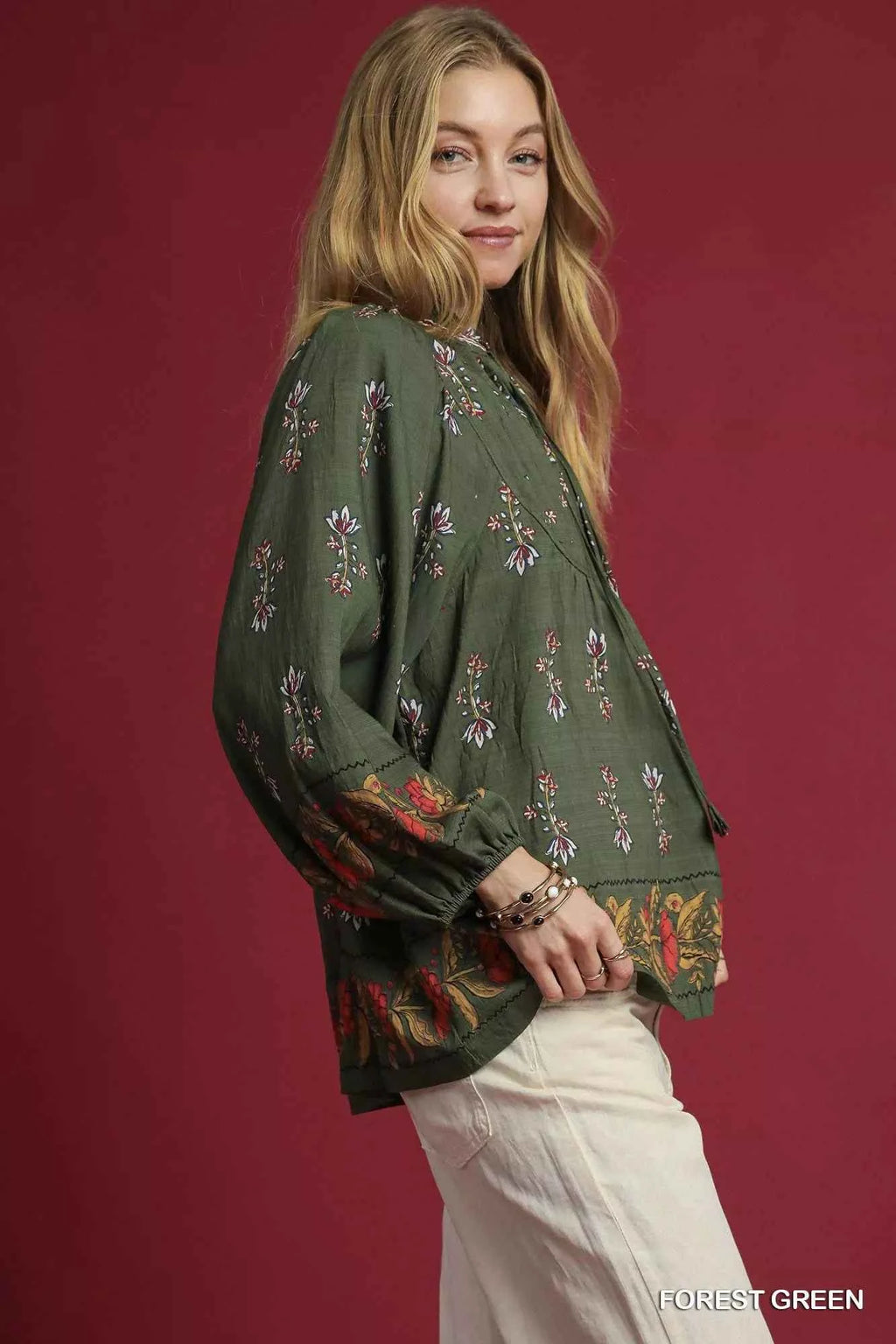 Umgee Floral Boho Peasant Blouse eaa8f5bc-3755-4c18-a6be-6aecf5a2b6a4-Max-Origin