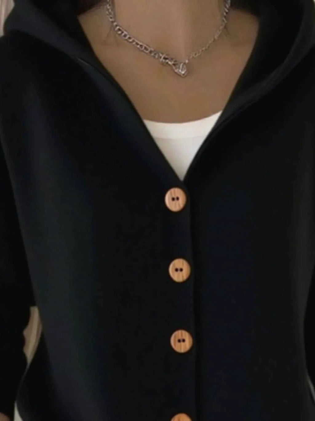 Full Size Hooded Button-Front Soft Knit Cardigan Plus Size ec10d916-7cf2-4931-acc8-ffd2abae9641-Max-Origin