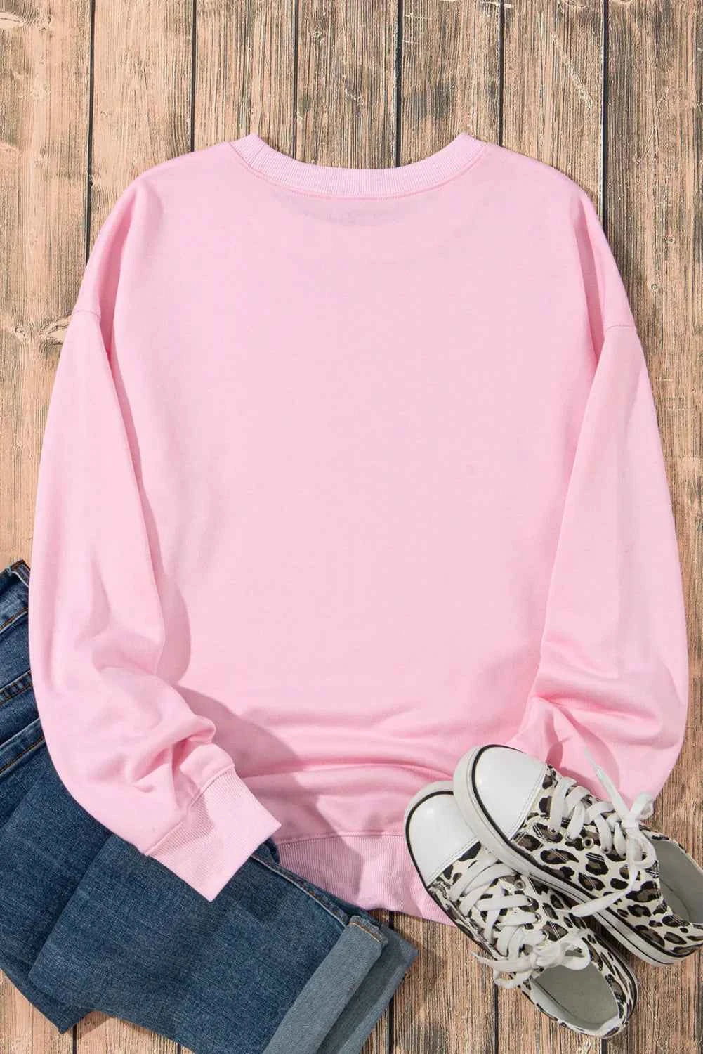 Ghost & Bow Round Neck Long Sleeve Sweatshirt ec35fbb8-4b4c-4d92-aae8-e24d7376a3d4-Max
