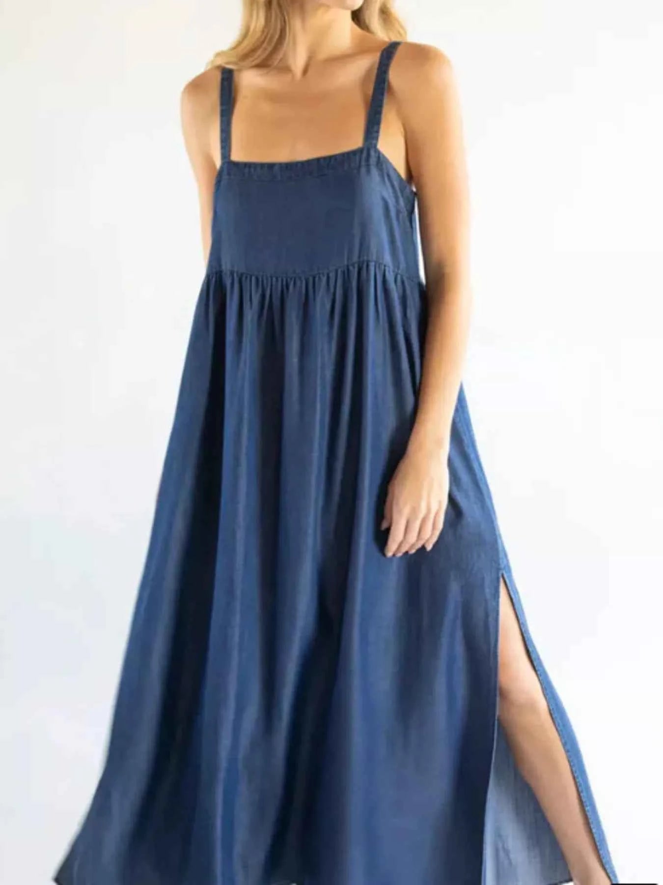 Full Size Square Neck Cami Dress with Side Slit Plus Size Navy ec7936e6f2a2441baf2b5b461a63aa73-Max-Origin