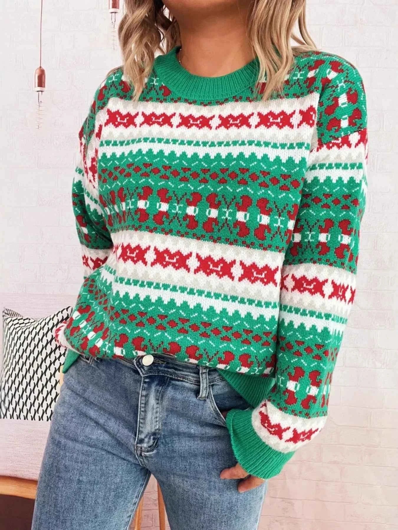 Round Neck Dropped Shoulder Sweater ec9a581a779941438668bfa17d5eddd5-Max-Origin