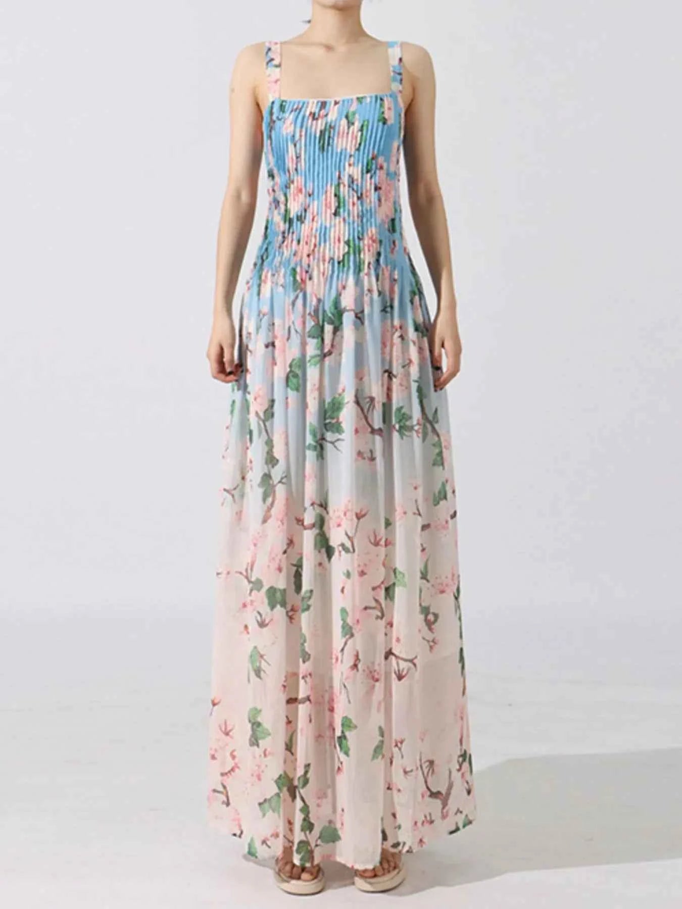 Floral Print Pleated Maxi Dress ed59ed70-534f-43f2-a1c7-0799fe782306-Max-Origin