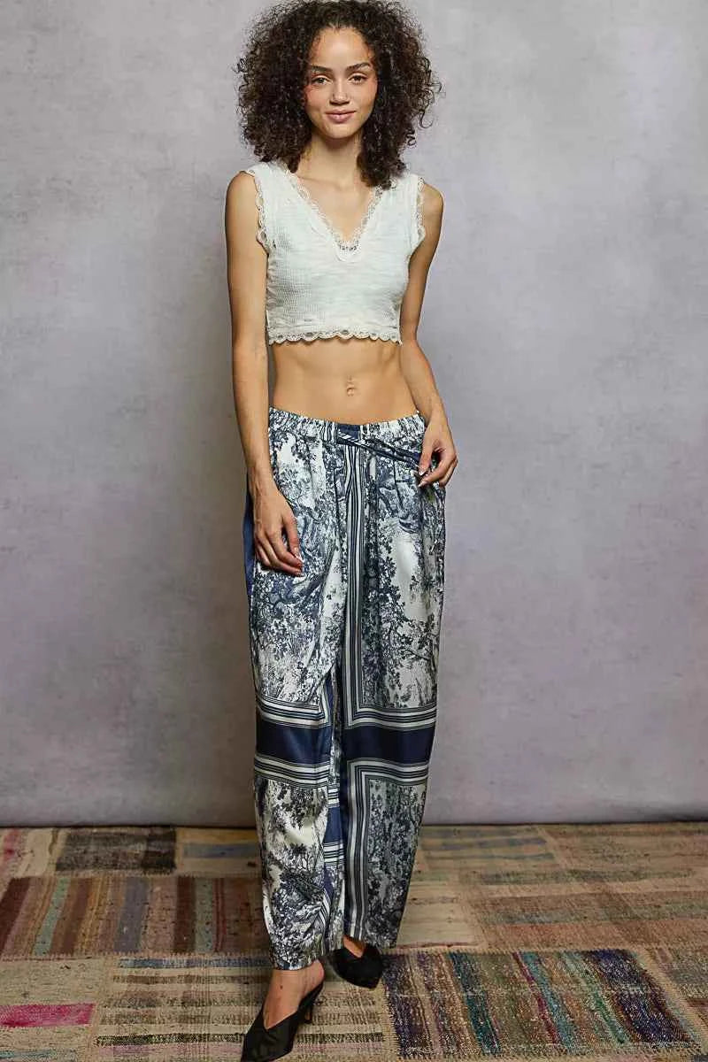 POL Floral Printed Woven Wide Leg Drawstring Pants ed61fe93-dab2-426d-a51f-b0934db90c7e-Max-Origin