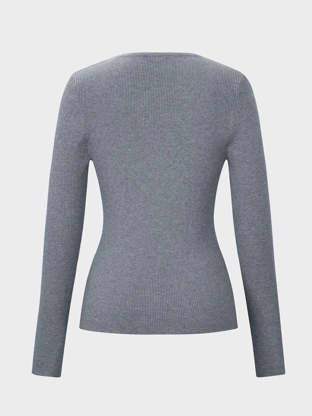 Button Detail Long Sleeve Cable Knit Top ed6479646f714a689d5e33b70e868262-Max-Origin