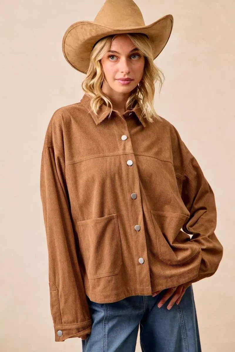 BiBi Corduroy Relaxed Fit Shacket with Back Pleat ed6ef441c7194b8691c4c89ab317be0b-Max-Origin