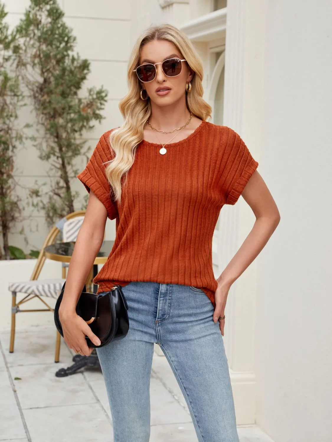 Round Neck Short Sleeve T-Shirt edcb93ad-a6c1-44f9-94e2-c467bb8898ca-Max-Origin