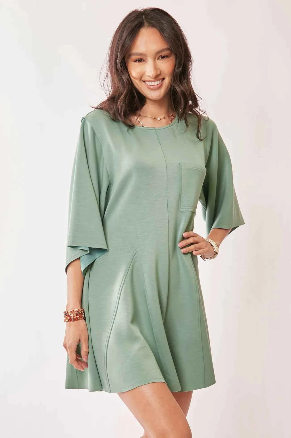 Davi & Dani Solid Draped Sleeve Ties Back Skort Romper SEAFOAM GREEN edd48c1f343f4cc799974153131a5db0-Max-Origin