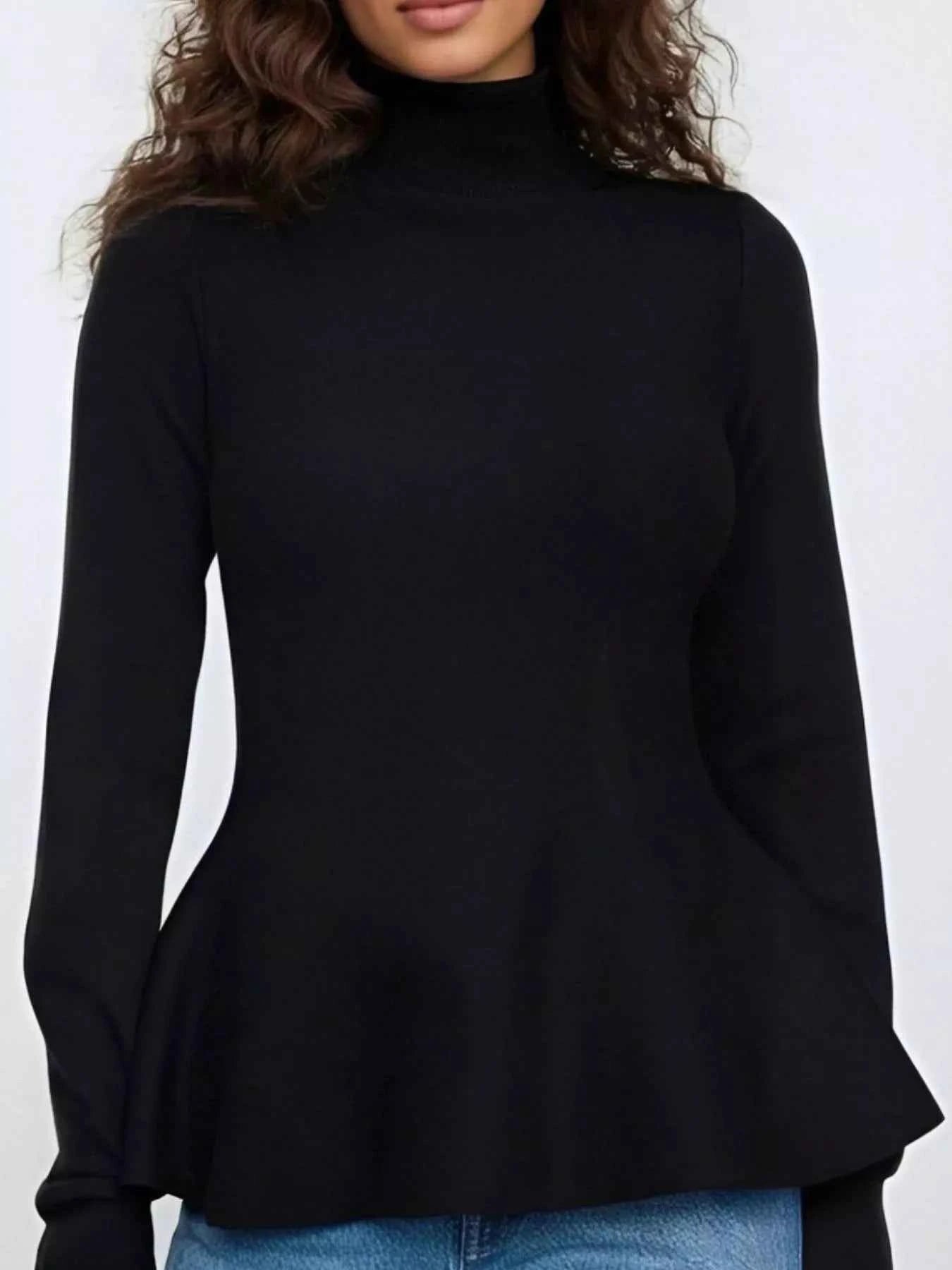 Mock Neck Long Sleeve Sweater ee439881-39e7-4be3-8cd6-3349a03d5f86-Max-Origin