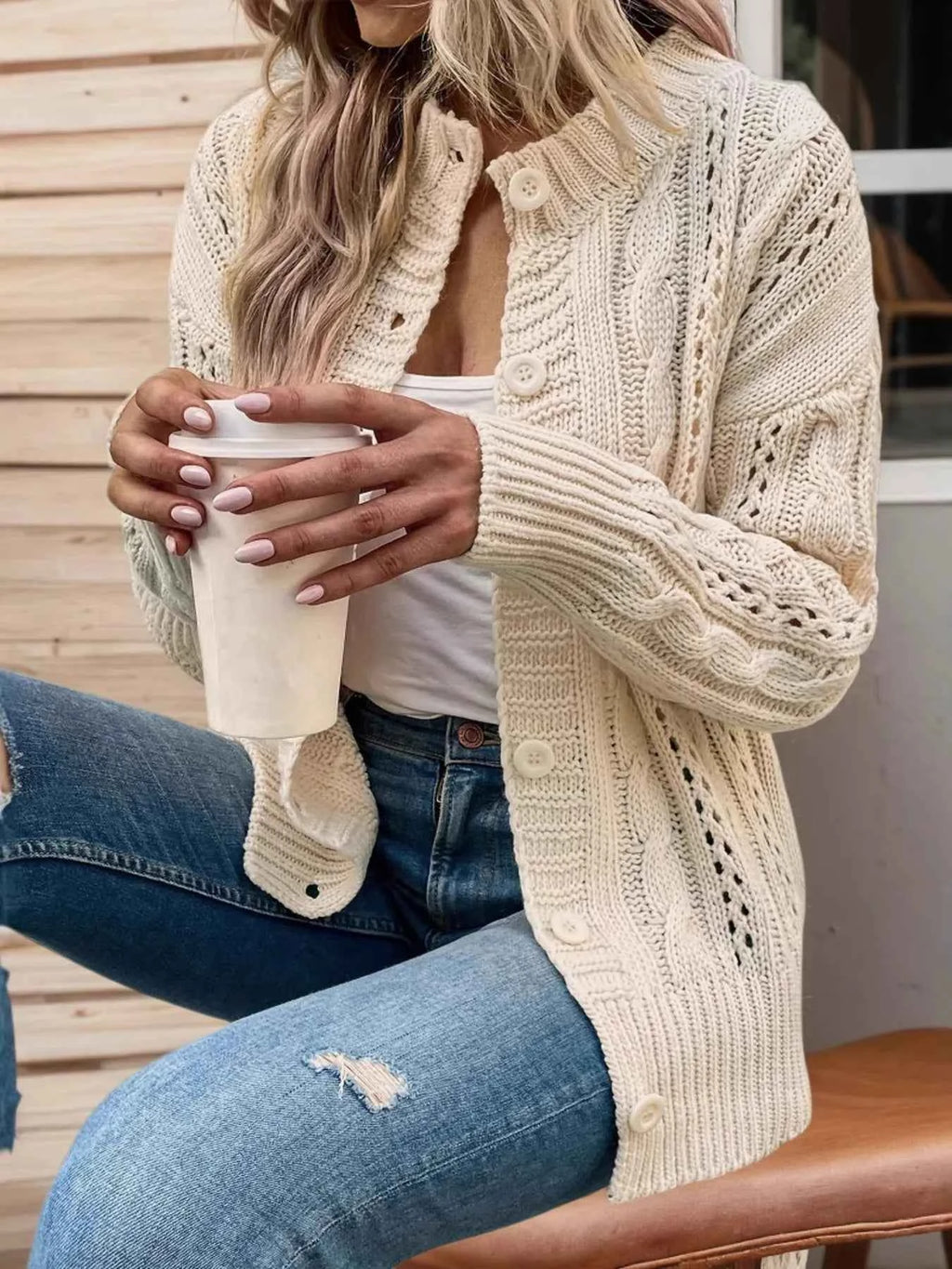 Cable Knit Belted Cardigan with Button Front ee511e963d00458d81e669d7bbf830bc-Max-Origin