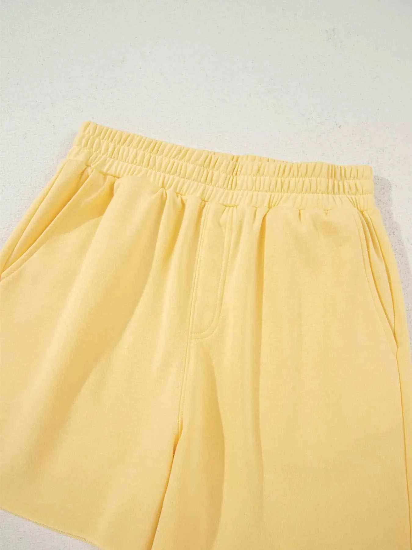Button Collar Drop Shoulder Top and Shorts 2pcs Set ee5748c631234368aee2c0c95c90fe8a-Max-Origin