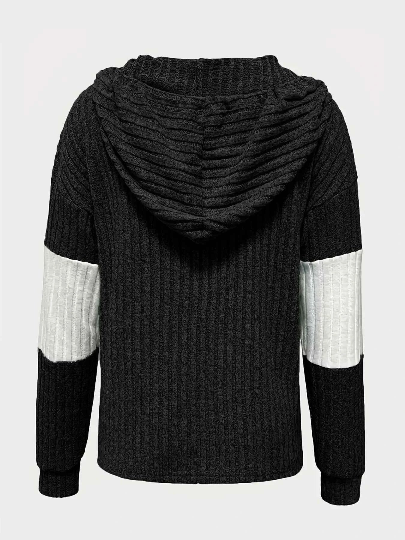 Color Block Drawstring Long Sleeve Hoodie eea4458a-1277-4b21-aa59-26710c76e8b4-Max-Origin