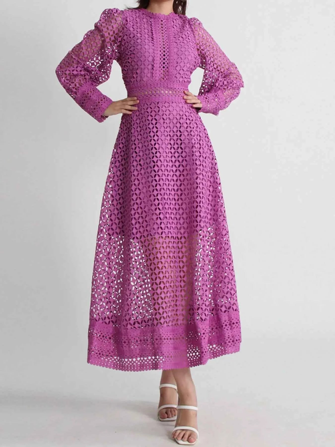 Lace Long Sleeve Midi Dress ef53b6ce-aefa-490f-8aa1-b7ba056eebb9-Max-Origin