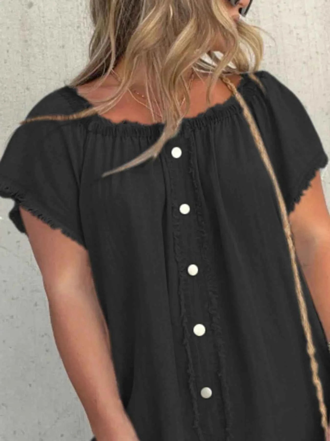 Full Size Raw Hem Mini Denim Dress Plus Size Black ef68a117-0a91-49f0-b890-4d433ca7465a-Max-Origin