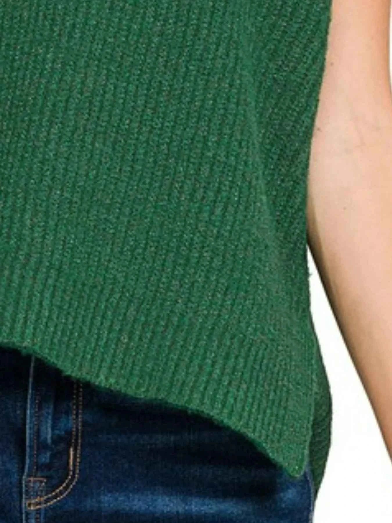 Zenana Oversized Sweater Vest with Side Slit efad2df9-037a-4bc2-b7fa-daec4707e41c-Max-Origin