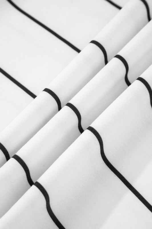 Stripe Zip-Up Drop Shoulder Pullover and Short Set effd07dd-48d9-4d49-a2c2-3858be51727e