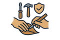 Ethical Craftsmanship icon with transparent background