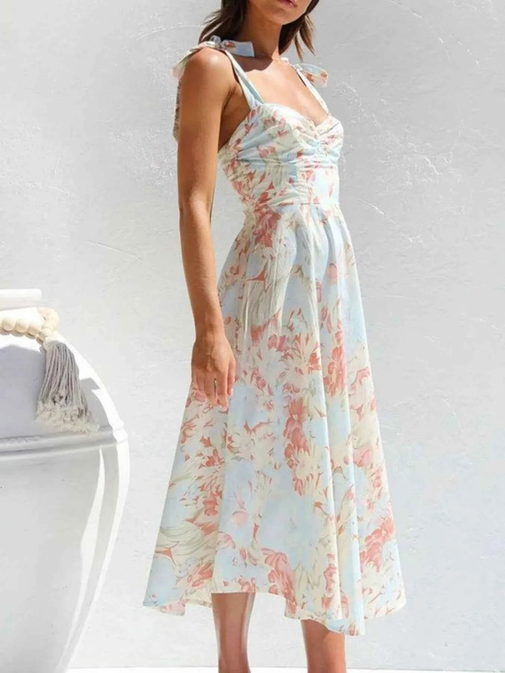 Floral Tie-Strap Sweetheart Neck Midi Dress f02d445a-36a5-40c3-b745-9e120360e740-Max-Origin