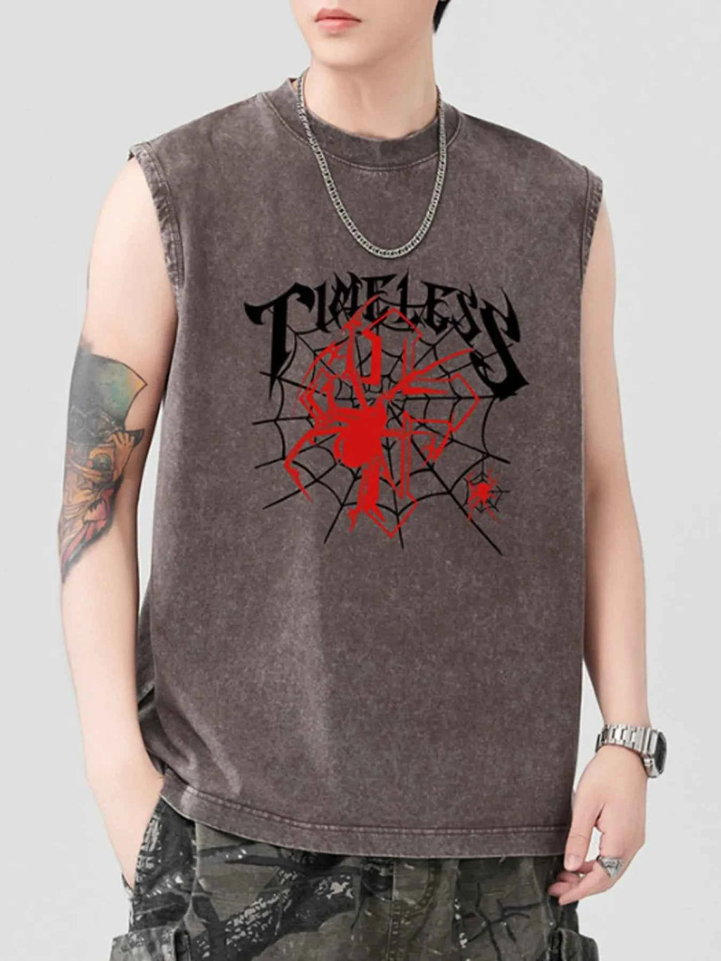 Men's Spider Round Neck Tank f050aeb9b29f497bab3d18bcfaaa6b07-Max-Origin