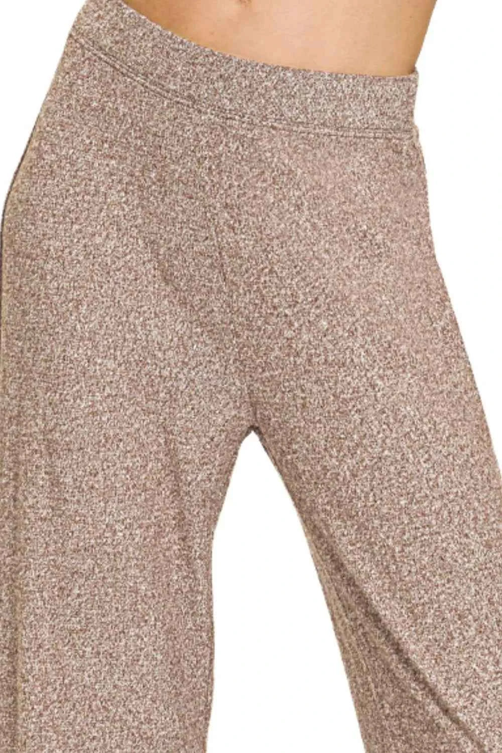 Zenana Soft Elastic Waisted Flare Pants f06232de-b653-4246-b8a7-43a571debeb9-Max-Origin