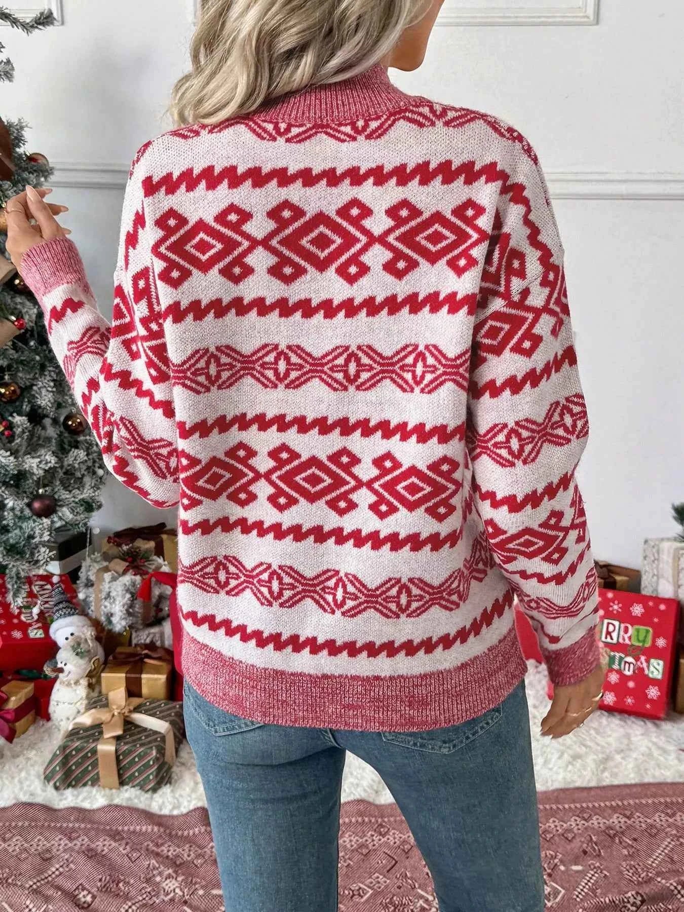 CHEERS Christmas Round Neck Long Sleeve Sweater f0bf9a95d08043cb805ff0df7655d541-Max-Origin