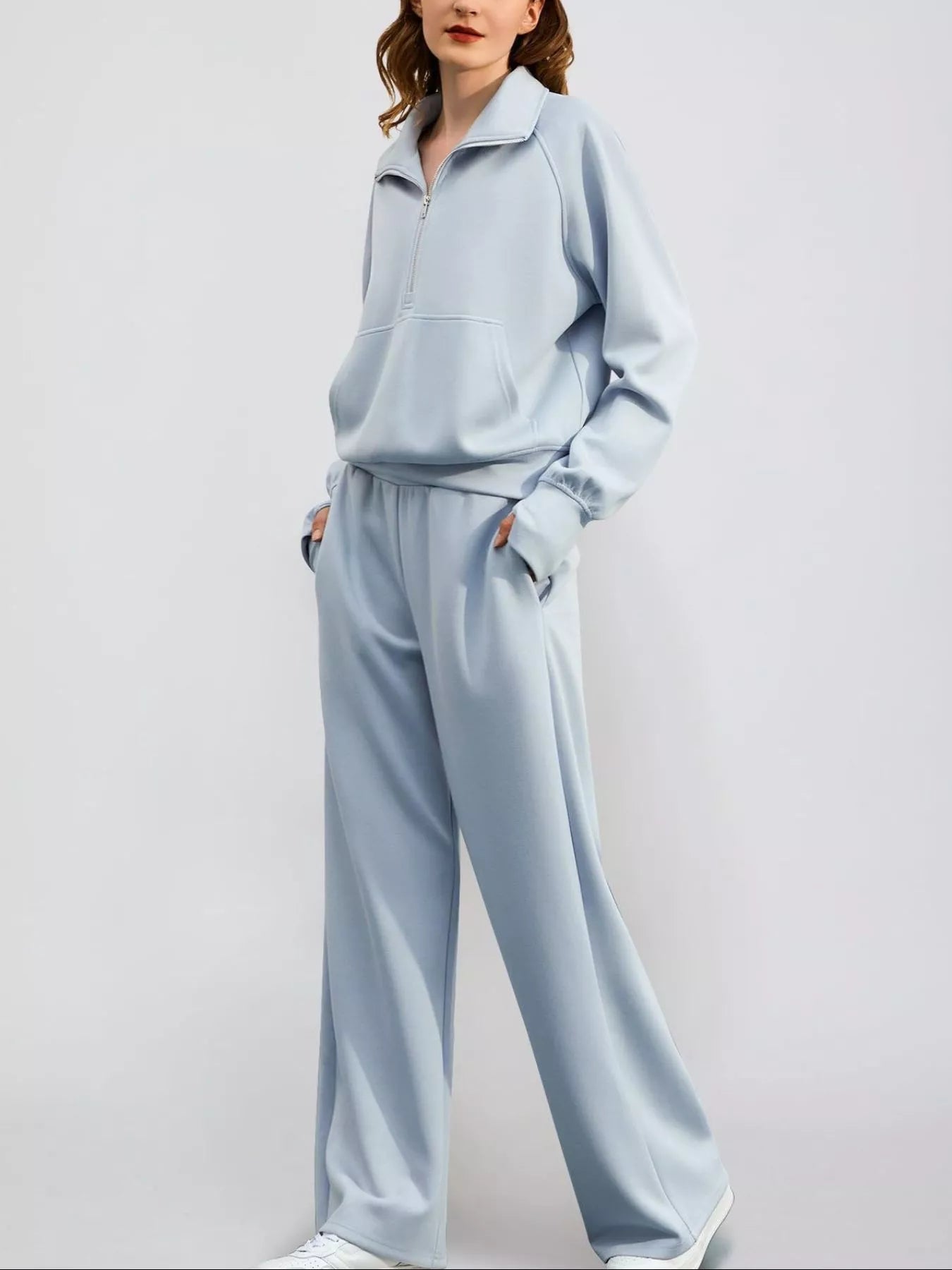 Full Size Half-Zip Sweatshirt and Wide-Leg Pants Set Plus Size Light Blue f0ca5a74-5f10-4e4a-8ead-38bff662bed0-Max-Origin