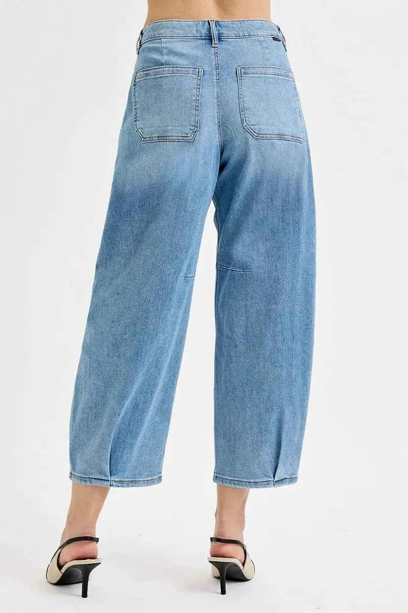 RISEN Full Size Mid Rise Fit Crop Wide Volume Leg Jeans Plus Size f143c7b920224ebd907cd64bf8833985-Max-Origin