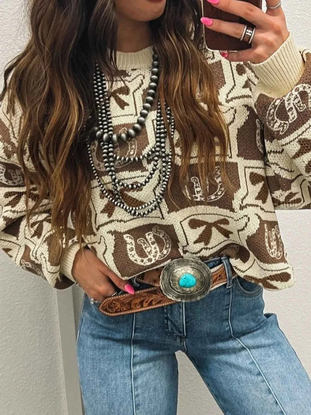 Graphic Round Neck Long Sleeve Sweater f1ae2257-4a3b-45f1-b445-e6ed8eda3fd1-Max-Origin