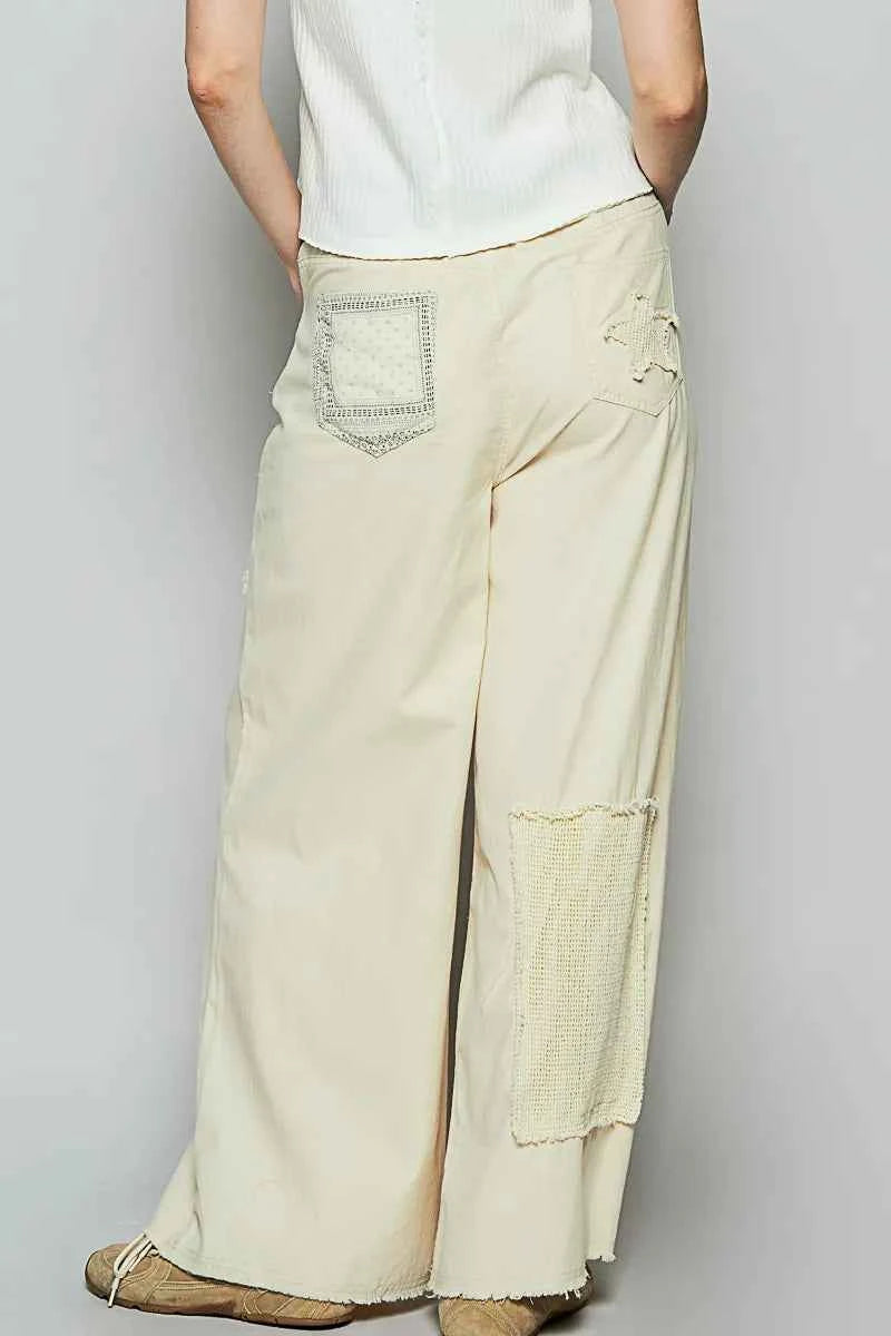POL Raw Hem Star Patch Wide leg Pants f26632ef-f1ab-4de9-b4a9-9790b39ed578-Max-Origin