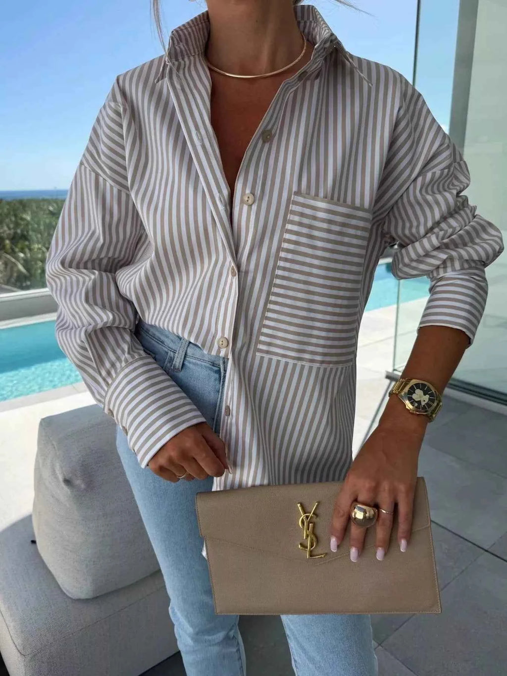 Striped Oversized Button-Down Shirt f29fdc25-5cd6-4bf9-84b8-7e9b93d7de0e-Max-Origin
