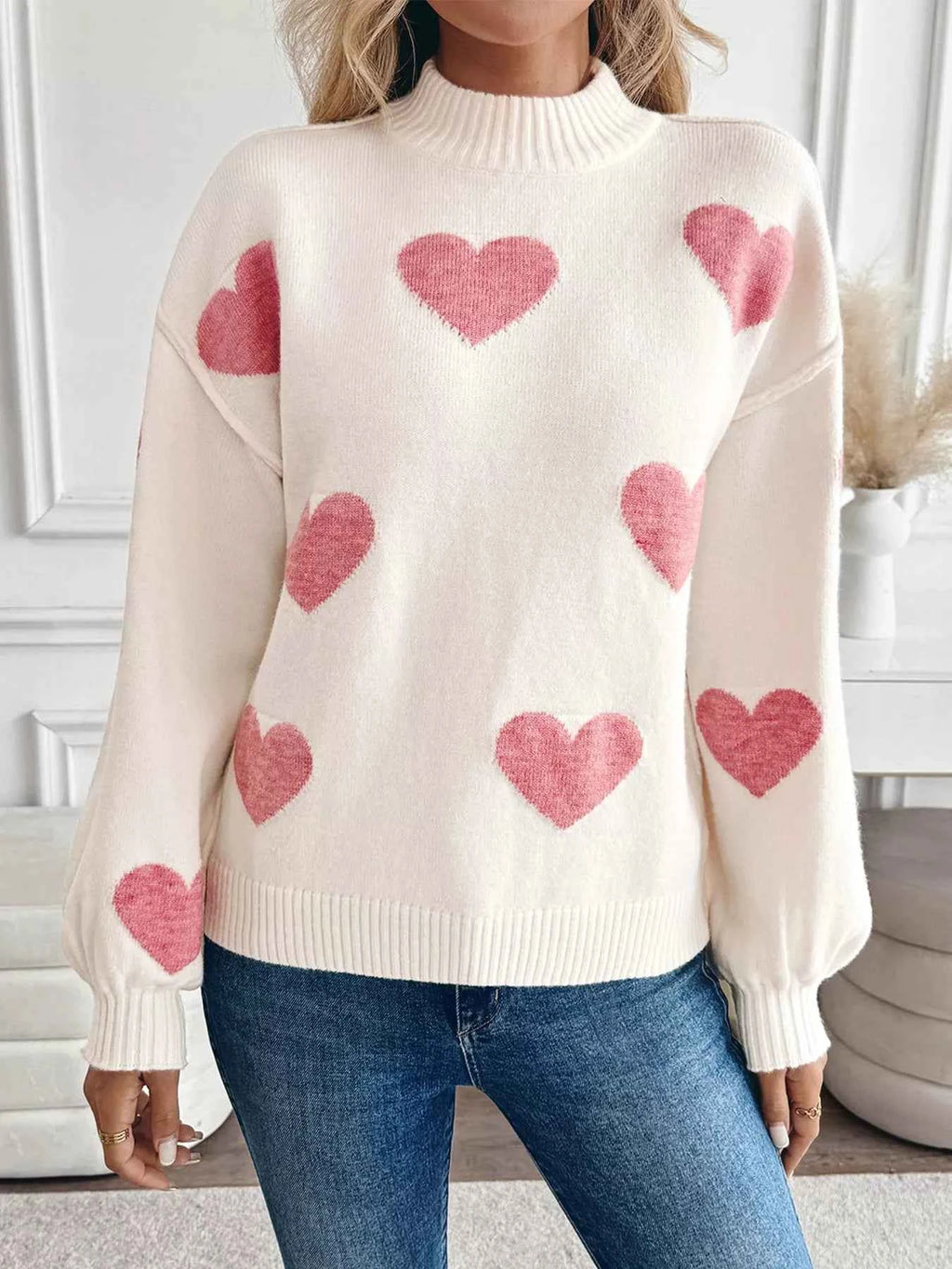 Heart Mock Neck Long Sleeve Sweater f2b81ebbecfc46ca817ecc9d5dd5d15c-Max-Origin