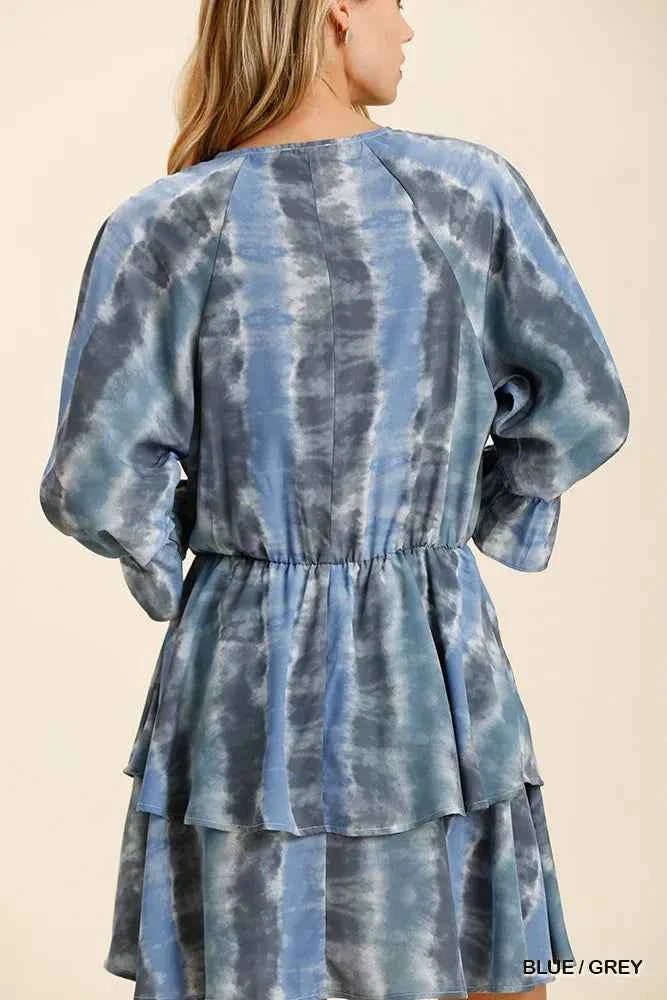 Umgee Tie Dye Ruffled Layered Dress with Elastic Waistband f2e77bec-d22f-4998-af8b-5188d3e79b7f-Max-Origin