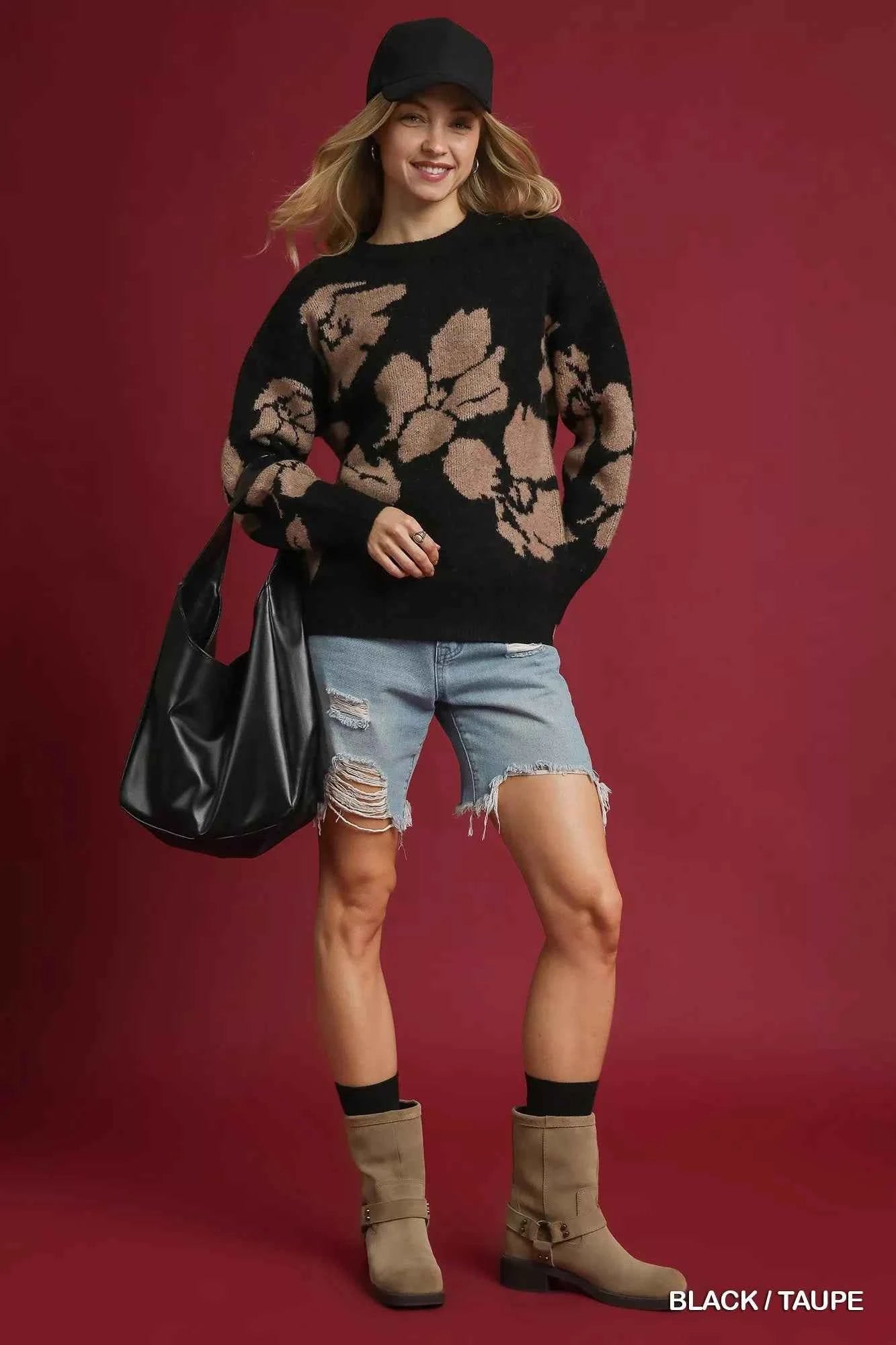 Umgee Floral Long Sleeve Sweater f33ae1d8-e5dc-485a-b741-81c1cbe54826-Max-Origin
