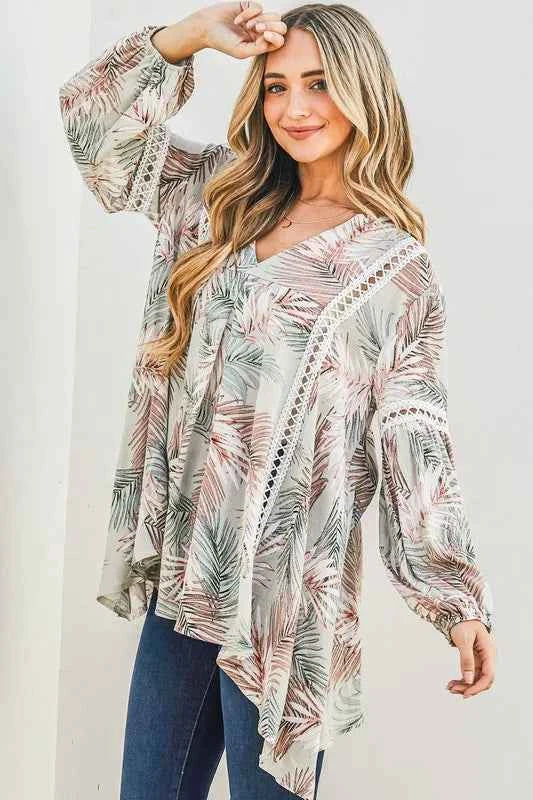 And The Why Printed with Lace Trim Casual Tunic Top f3523a2c71a14feab4bc181d10756a01-Max-Origin