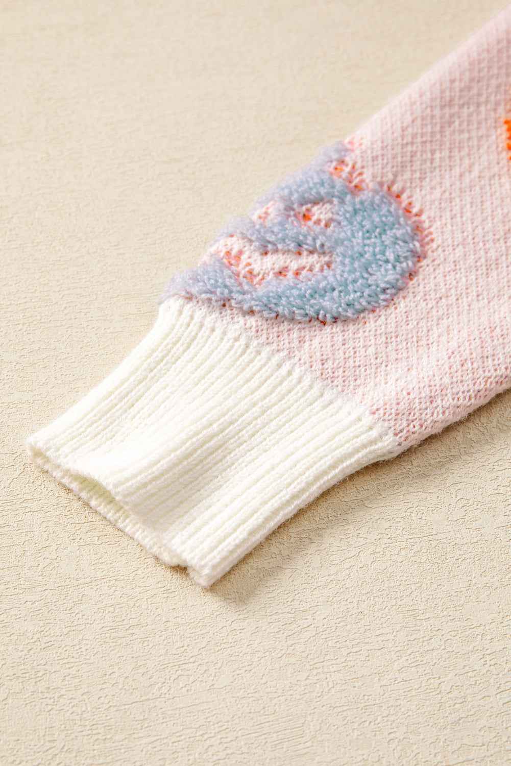 Beige Halloween Cute Pumpkin Pattern Sweater f3cb91dded614eb6