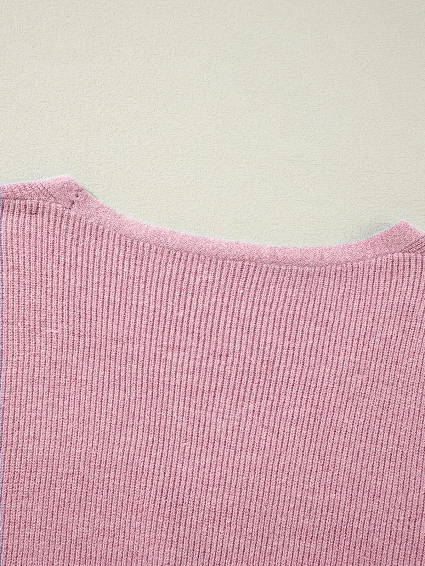 Ribbed Knit Button Front V Neck Cardigan f3d2d661abf44846af62a0212a148d3b-Max-Origin