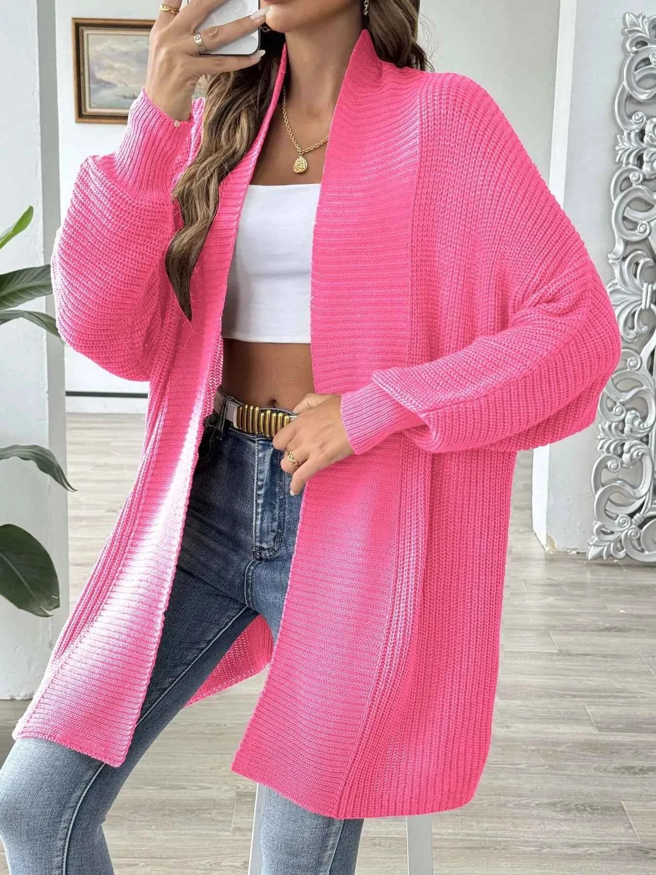 Oversized Knit Open Front Cardigan f4276e56cfdd4461a6b4ff6ce733d93c-Max-Origin