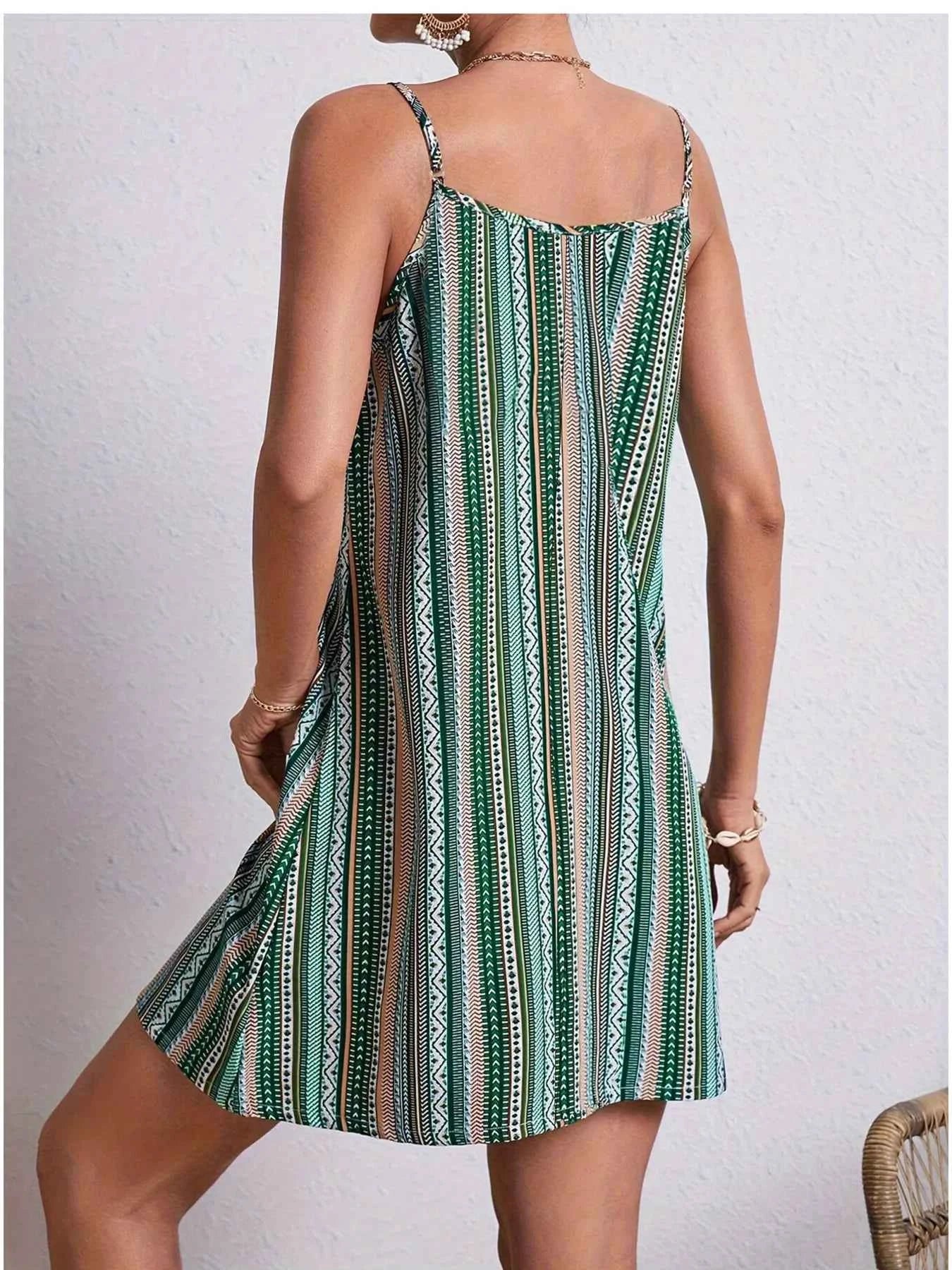 Striped V-Neck Cami Dress f44d5c01784e46a6a72b7ec7a38bb63f-Max-Origin