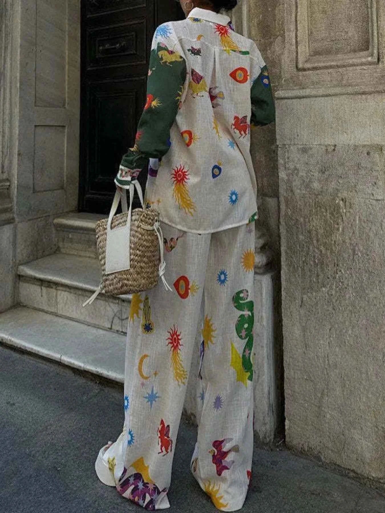 Printed Button Down Shirt and Pants Set f4a27ec5-7431-4b5c-bd6c-288c0f9bfd24-Max-Origin