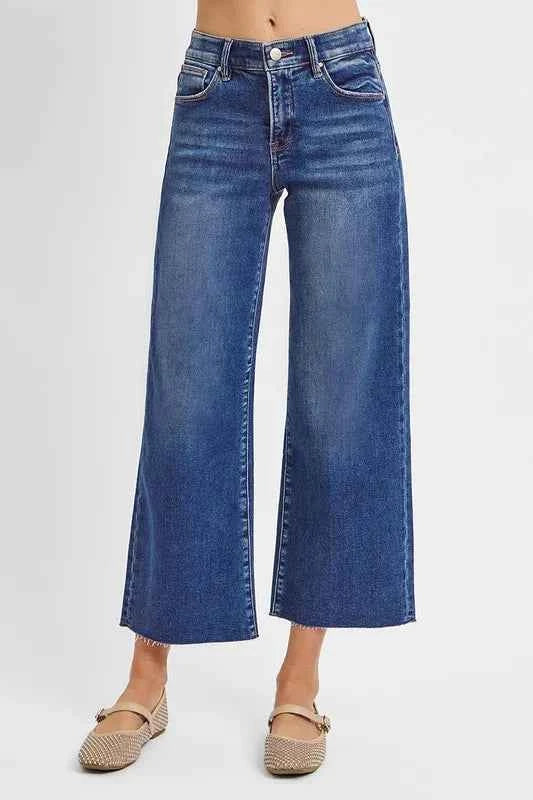 RISEN Raw Hem Wide Leg Cropped Jeans f568cf79-c3f4-4ff8-8599-e02bdaa9194e-Max-Origin