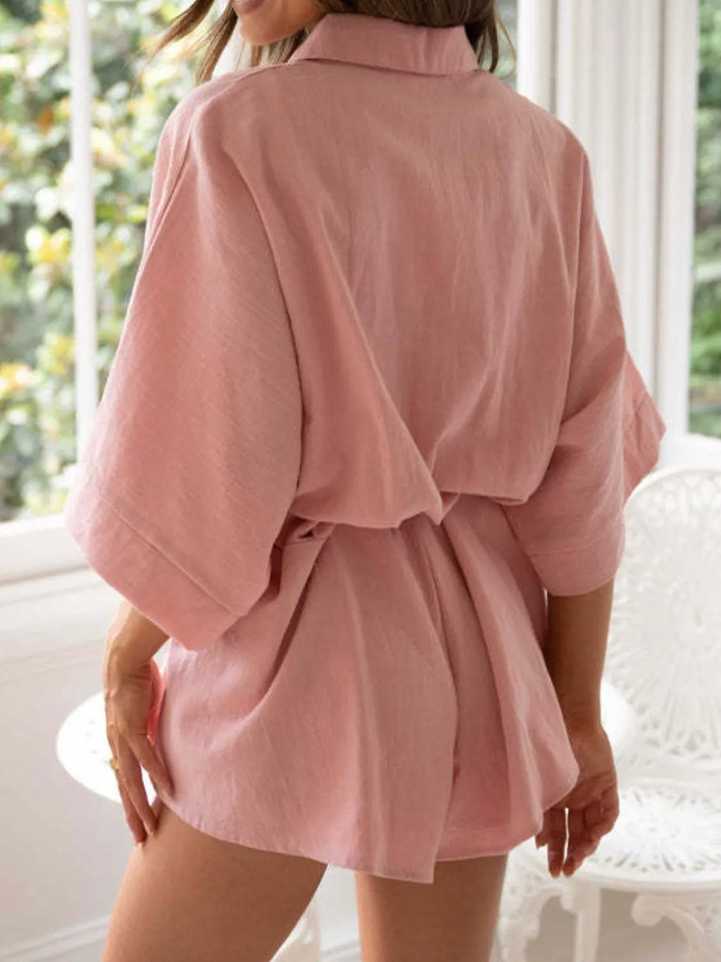 Collared Neck Half Sleeve Romper f57ac90b-5ce7-4a64-9b88-2c252805e55f-Max-Origin