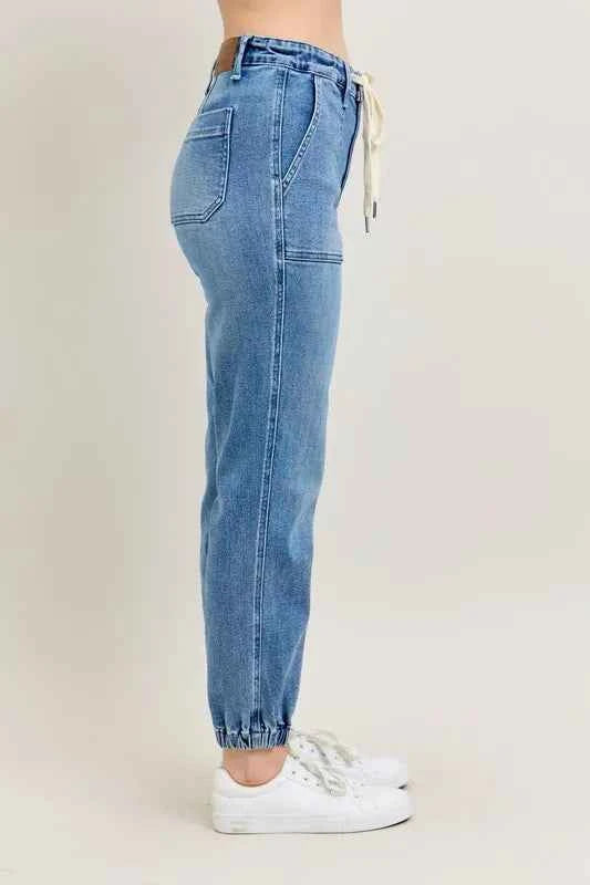 Judy Blue Full Size High Waist Denim Jogger Plus Size f5b45f0169b84c63907ffced0e7ffc60-Max-Origin