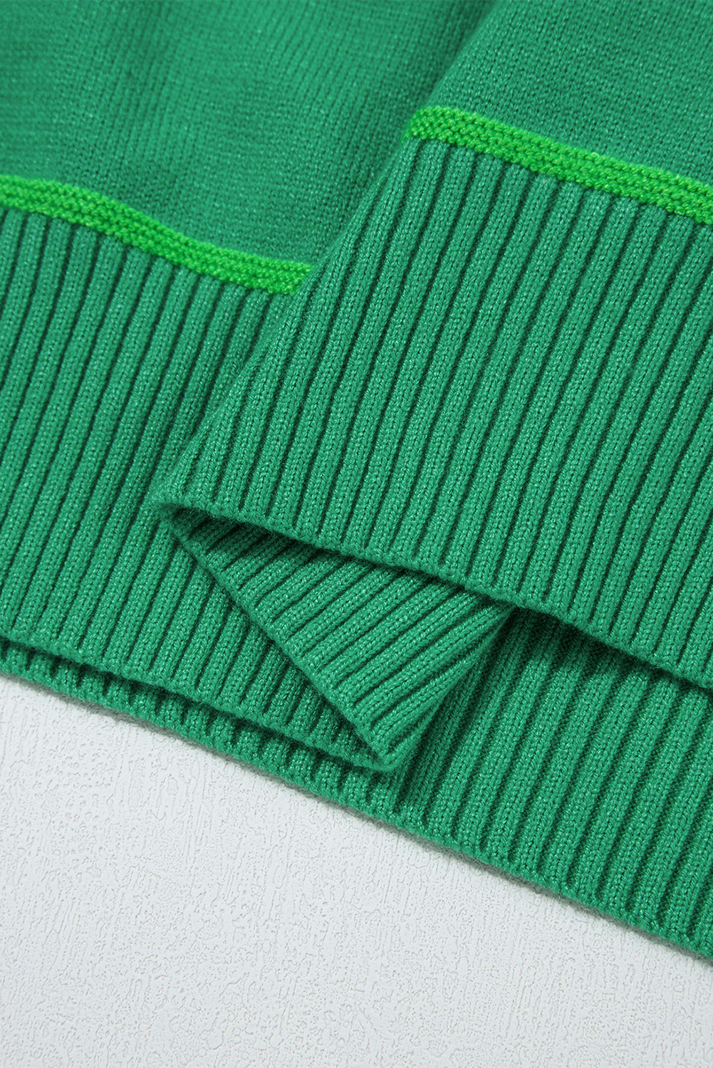 Orchid Petal Striped Half Sleeve Drop Shoulder Sweater f5c6c8d2ee04e168