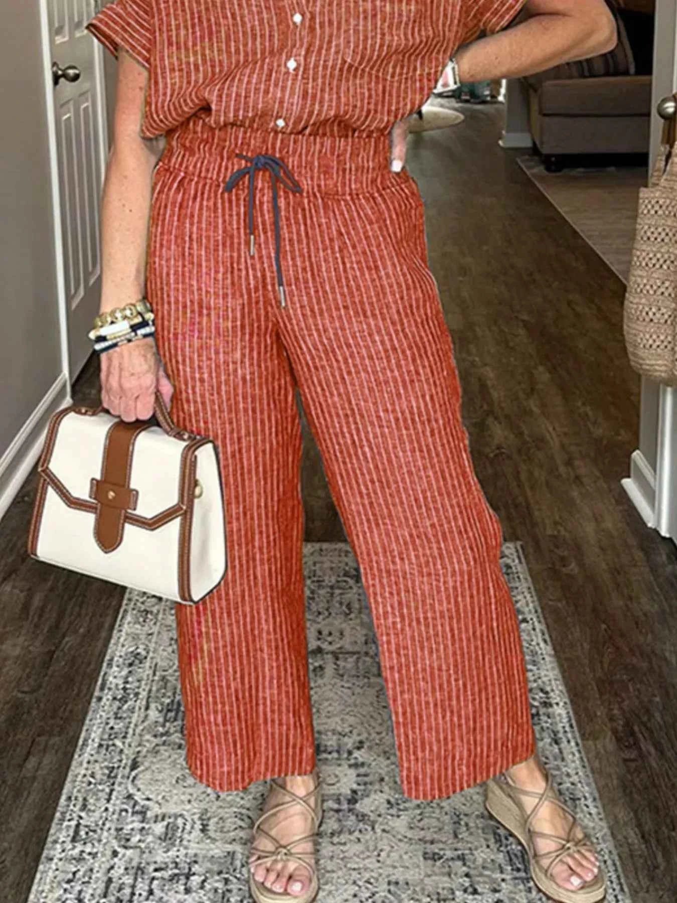 Full Size Striped Button-Up Shirt and Wide Leg Pants Casual Set Plus Size f5d1d414-a615-4214-9e8b-1563fba3f902-Max-Origin