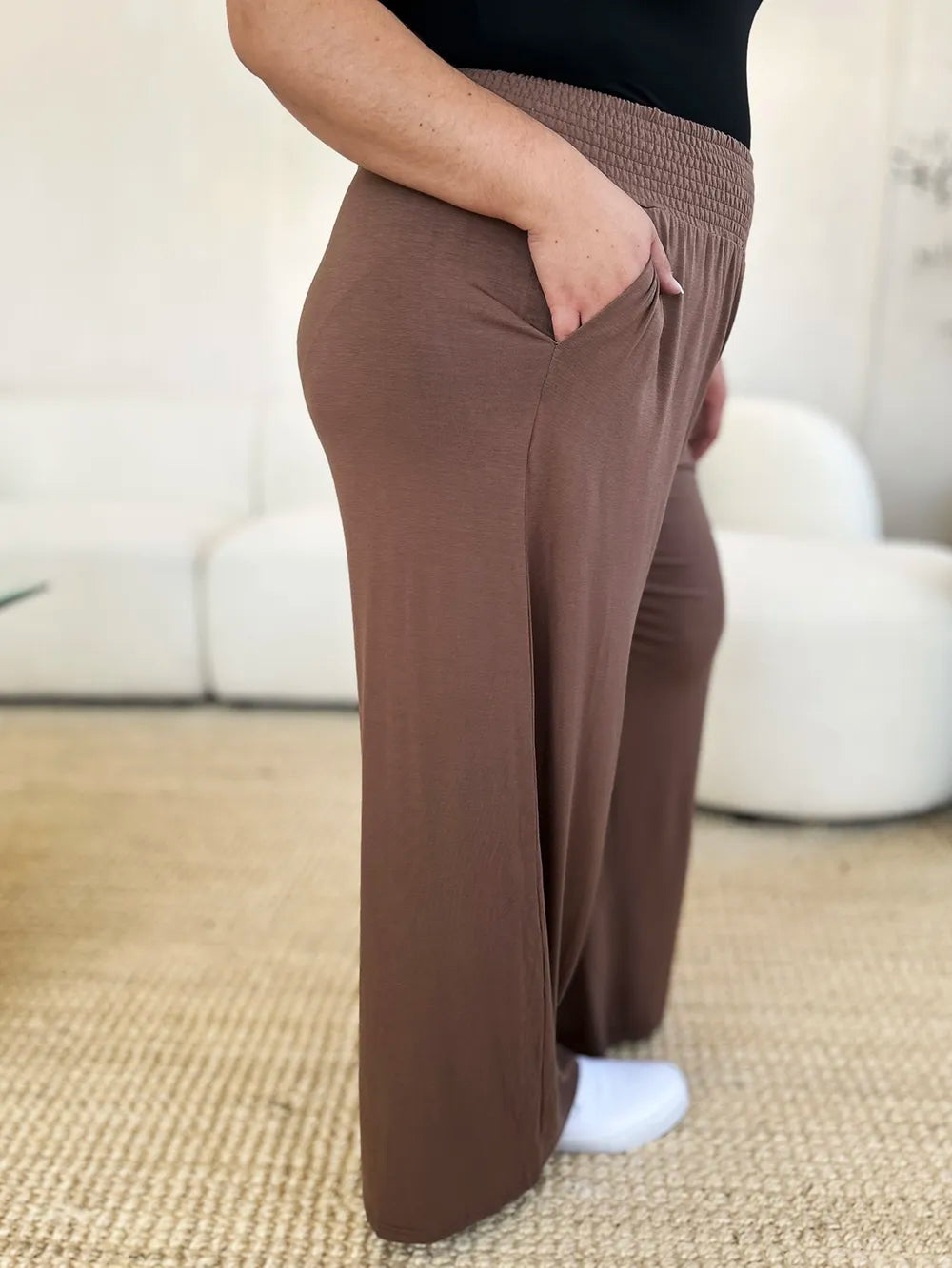Basic Bae Full Size Smocked Wide Waistband Wide Leg Pants f654cf2b-c353-4021-9295-cf777cb32e63-Max