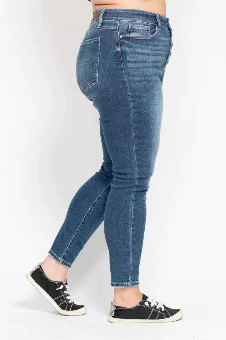 Judy Blue Full Size High Rise Button Fly Skinny Jeans Plus Size f74a3154-3aef-439f-b547-d64436bd2c31-Max-Origin