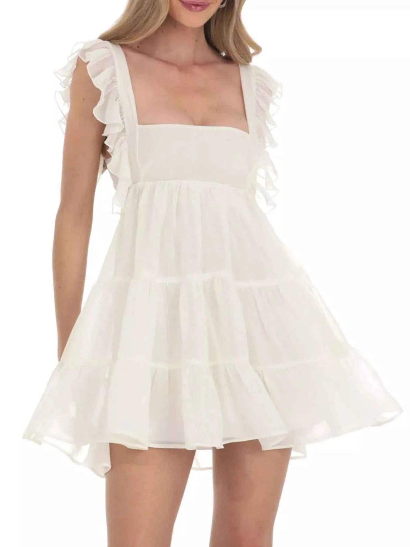 Ruffled Square Neck Tiered Dress f774f820-f142-4ff2-8932-3fe67cf01776-Max-Origin