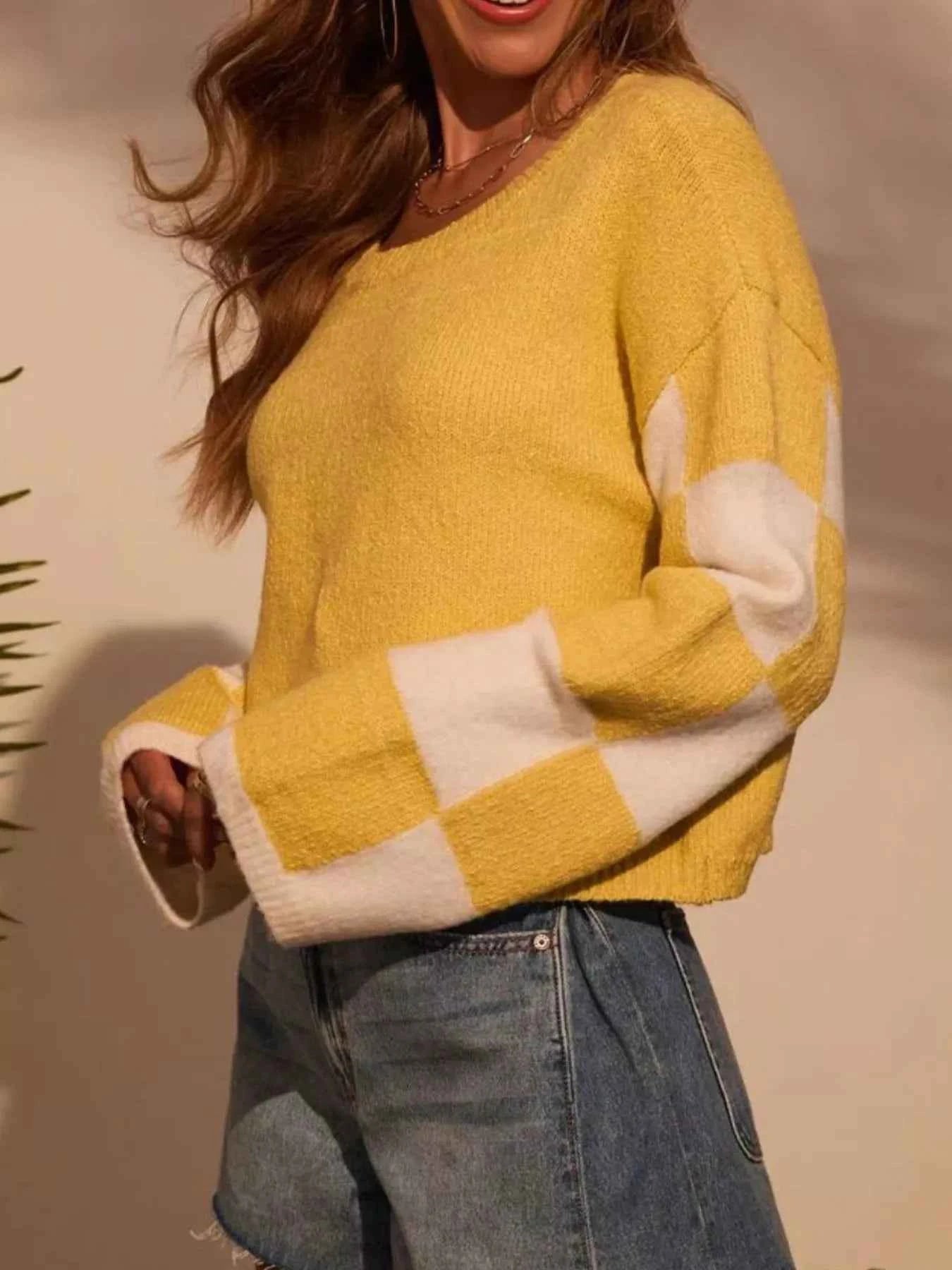 Color Block Long Sleeve Sweater f82ad067-cbd8-4ae9-9fa7-cca41f984450-Max-Origin