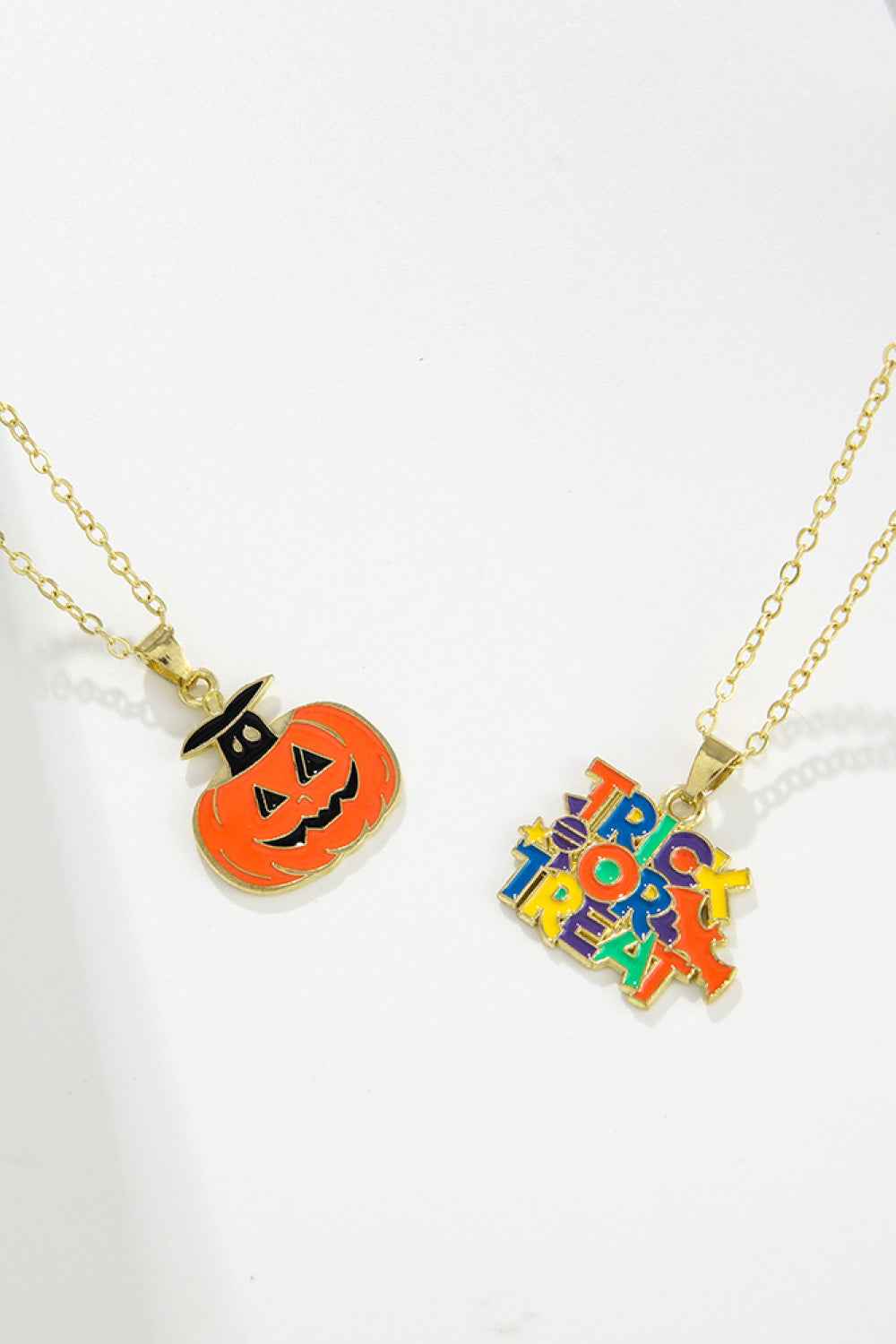 Two-Piece Halloween Theme Necklace Set f88c6ea4296746429d7d3a6d14784022-Max